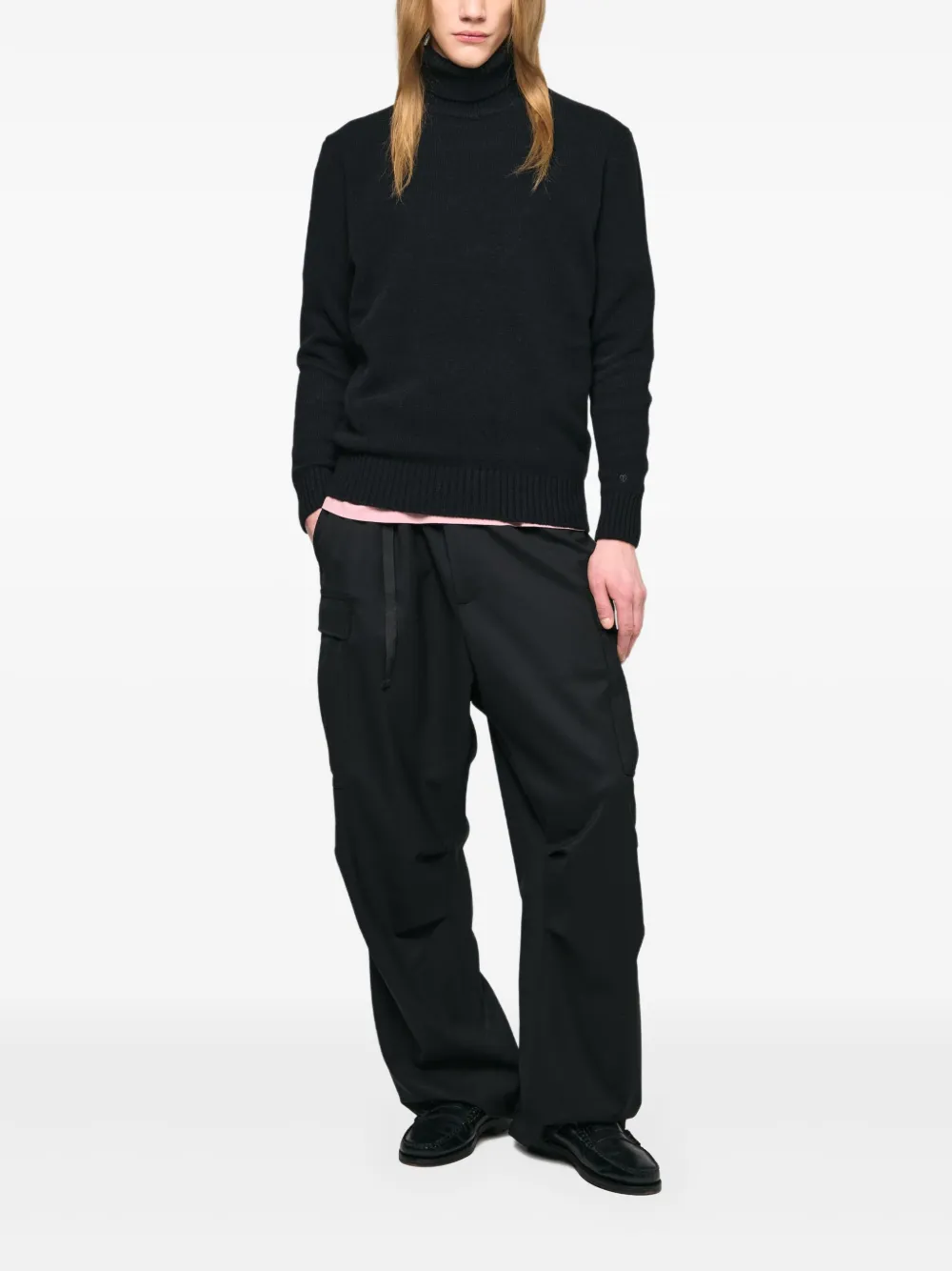 SEVEN GAUGE turtleneck jumper - Nero