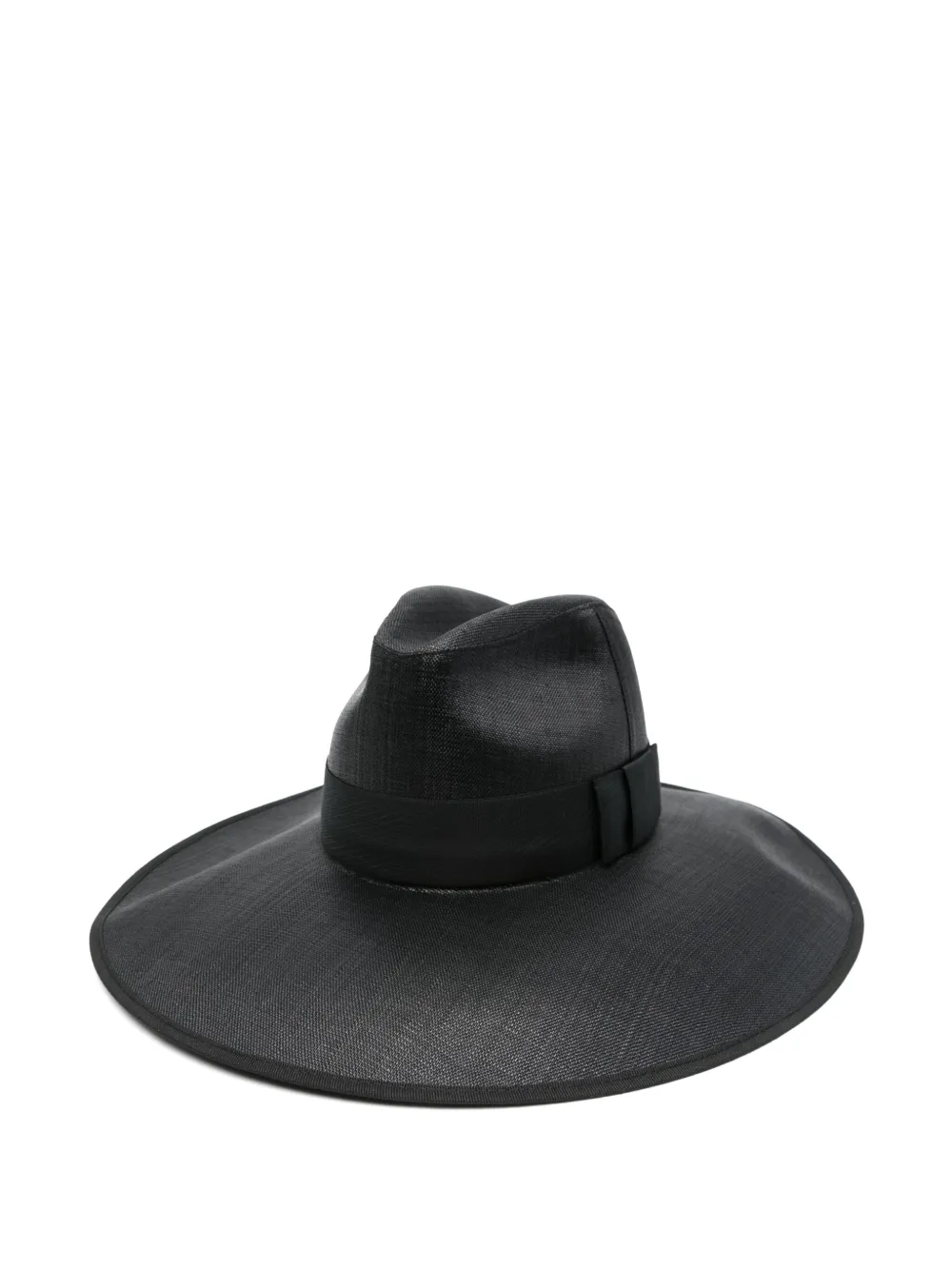 Alexander McQueen Fedora con fiocco - Nero