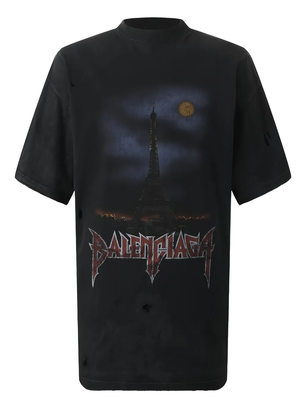 Balenciaga Paris Moon T-shirt - Nero