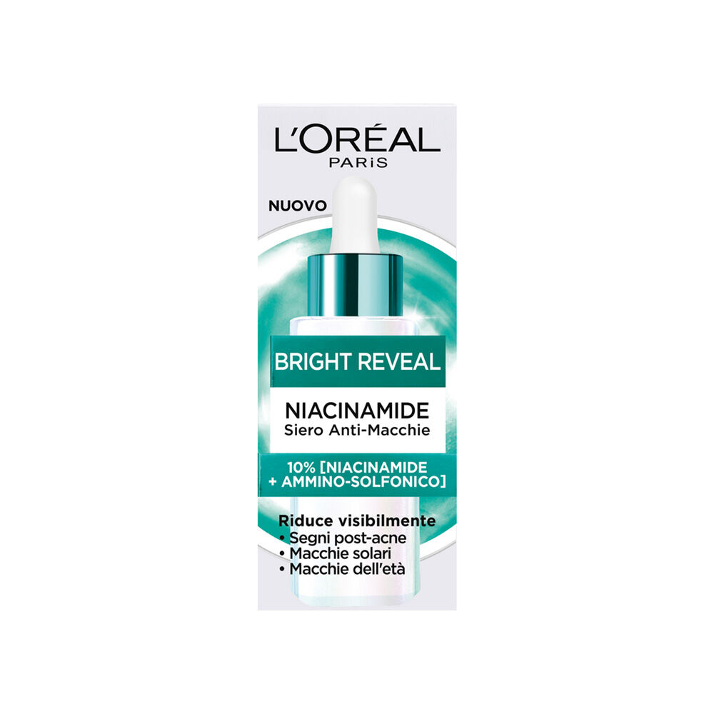 L'Oréal Paris Bright Reveal Siero Esfoliante Anti-Macchie 10% AHA + Niacinamide 30ml - -
