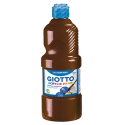 Tempera acrilica Giotto 500 ml marrone