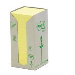 Foglietti Post-it® Notes carta riciclata-76x76 mm-giallo-conf. 16