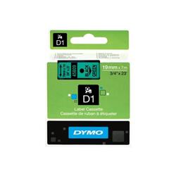 Nastro Dymo D1 - 19 mm x 7 m - nero/verde