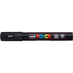 Marcatore Uni Posca a tempera Uni-Ball - tonda - nero