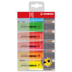 Evidenziatori Stabilo Boss Original -scalpello- assortiti - conf. 6