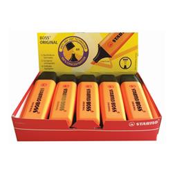 Evidenziatori Stabilo Boss Original - scalpello arancio - conf. 10