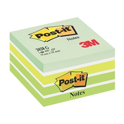 Cubo Foglietti Post-it® Pastello - 76x76 mm - verde - 450 ff