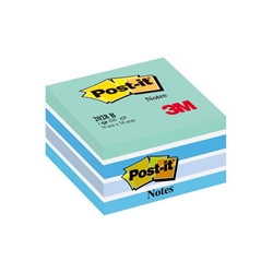 Cubo Foglietti Post-it® Pastello - 76x76 mm - blu - 450 ff