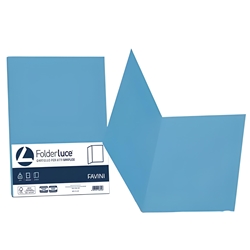 Cartelline Luce & Acqua Favini - semplici - azzurro - conf. 50