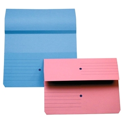 Cartelline Canguro 4 Company - a soffietto - blu - conf. 10