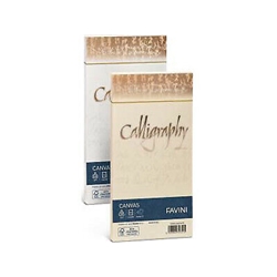 Buste canvas Calligraphy Favini - 11x22 cm - bianco - conf. 25