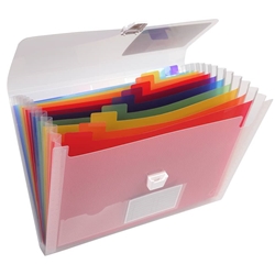 Classificatore Crystal Colours-33x25 cm-13 scomparti-cristallo