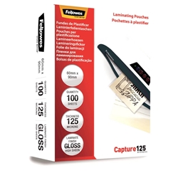 Pouches Fellowes Standard Capture125-6x9 cm-2x125 μm-liscia-conf. 100