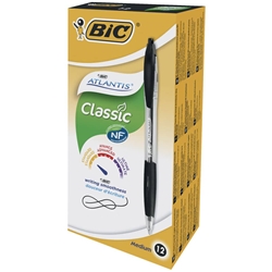 Penna a sfera a scatto Atlantis nero 887132 conf.12