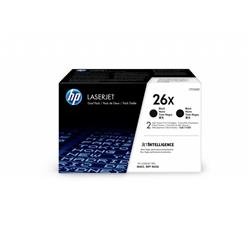 Conf. 2 Toner alta capacità 26X nero