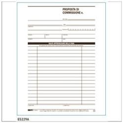 Blocco copia commissione-Edipro-23x15 cm-conf. 10