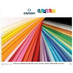 Cartoncini colorati Colorline-Canson-verde Brillante-conf. 25