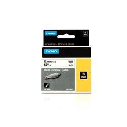 Nastro Dymo RhinoPRO - termorestringente - nero/giallo - 12mmx1.5m