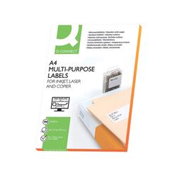 Etichette universali Q-Connect bianco 210x148 5 mm conf.200 etichette