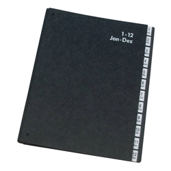Libro monitore Q-Connect 270x340 mm nero 43800 KF04562