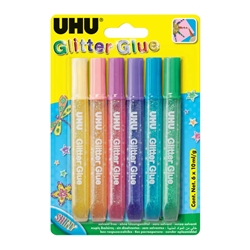 Colla glitter Uhu Shiny 6x10 ml  D1641