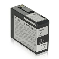 Originale Cartuccia inkjet ink pigmentato T5801 Epson nero fotografico