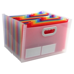 Classificatore valigetta Crystal-33x23 5x25cm-24 scomarti-cristallo
