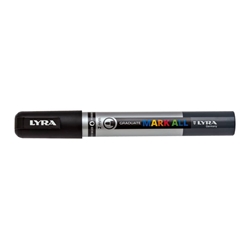 Marcatore a tempera Lyra Graduate Mark All-punta tonda-2 mm-nero