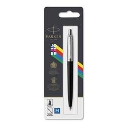 Penna a sfera Parker Jotter Original Plastic-M-fusto nero-blu