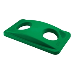 Coperchio per Slim Jim forato per le bottiglie Rubbermaid GREEN