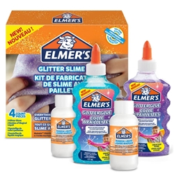 Kit Glitter Slime-2 flaconi colla blu/viola 177ml+2 Magical 68ml