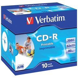 CD-R AZO Verbatim - 700 MB - conf. 10