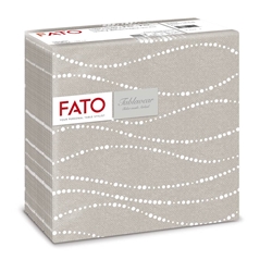 Tovaglioli piegati Fato Tablewear-1 velo-40x40 cm-tortora-conf. 50