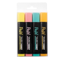 Evidenziatori Tratto Video Pastel -scalpello-1-5mm-ass pastello-conf.4