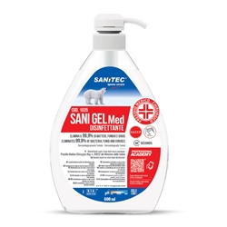 Gel igienizzante disinfettante Sanitec-(base alcol)-600 ml
