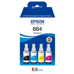 Originale Flacone Epson 664 EcoTank-inkjet-4 colori-conf.4