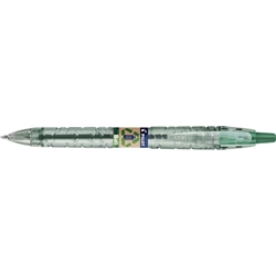 Penna a sfera a scatto Pilot Ecoball B2P-ricaricabile-punta 1 mm-verde