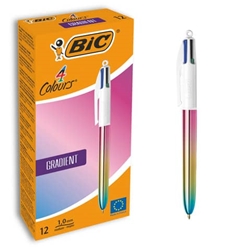 Penna a sfera a scatto BIC 4 colori 1 mm gradient