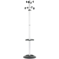 Appendiabiti da terra Unisit Totem portaombrelli 172 cm grigio