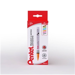 Marcatore a vernice permanente Pentel punta 2 9 mm assortiti conf. 6