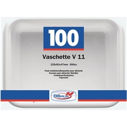 Vaschette V/11 - Dopla - 12 5x9 5x4 7 cm - bianco - conf. 100