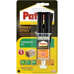 Saldatutto trasparente - Pattex Power Epoxy - siringa da 28 g