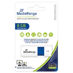 Chiavetta USB 2.0 - Media Range - 8 gb - blu