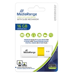 Chiavetta USB 2.0 - Media Range - 16 gb - giallo
