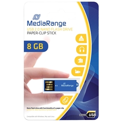 Chiavetta USB 2.0 nano - Media Range - 8 gb - blu