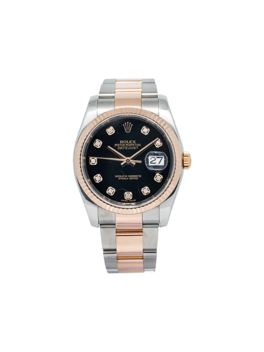 Rolex Datejust diamonds 37mm - Nero