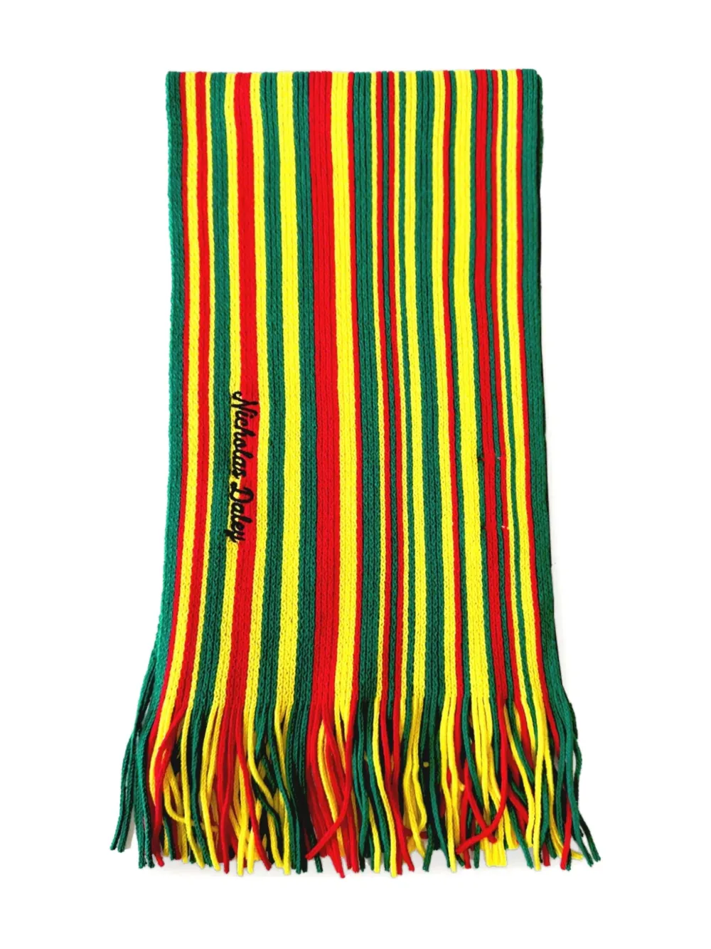 Nicholas Daley multicolour scarf - Rosso