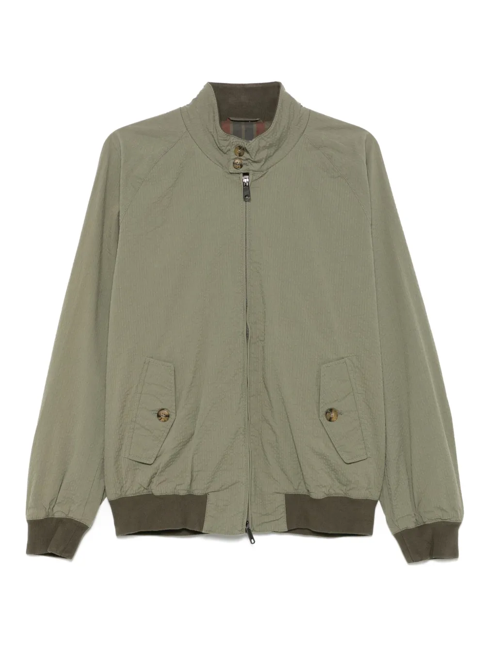Baracuta Bomber G9 con motivo seersucker - Verde