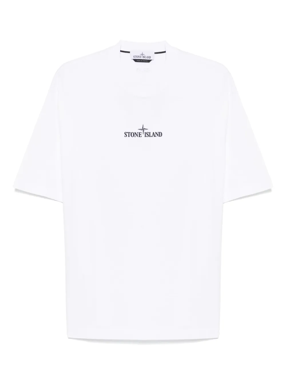 Stone Island logo-print T-shirt - Bianco