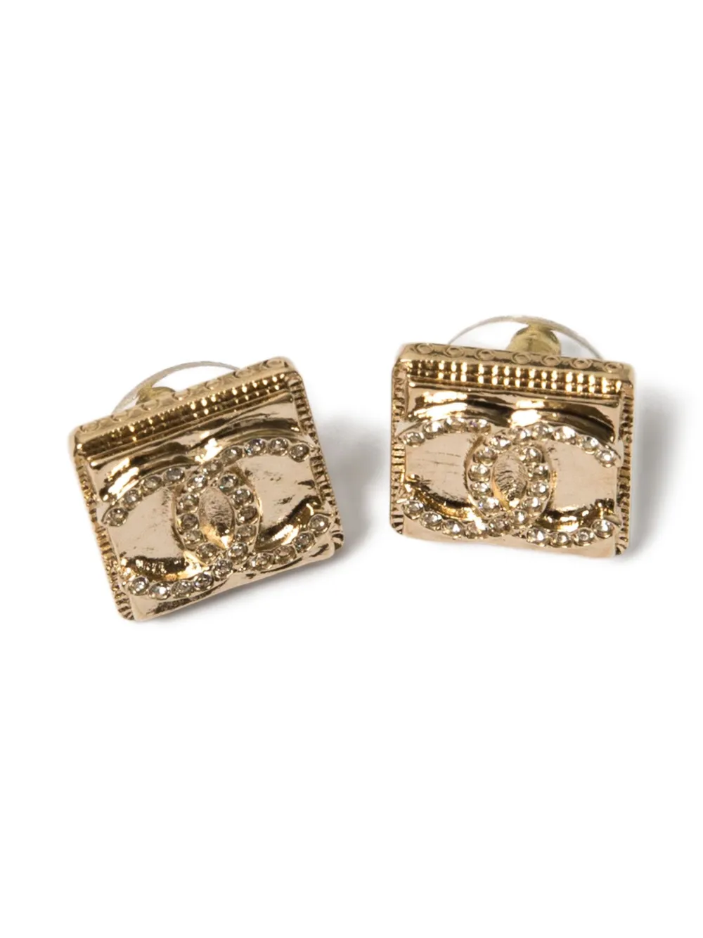 CHANEL Pre-Owned 2000s CC-logo earrings - Oro